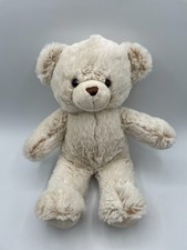 New Spark Create Imagine Teddy Bear Plush Beige Brown 2018 Cream Tan 15" Frosted
