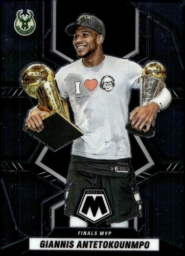 Giannis Antetokounmpo #296 2021 Panini Mosaic card