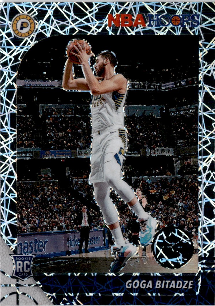 2019-20 Hoops Premium Stock #215 Goga Bitadze Prizms Silver Laser Indiana Pacers