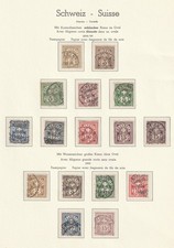 SUISSE ! Timbres anciens de 1882-1904 dont les n°101, 105a