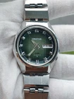 Vintage Seiko 5ACTUS  SS 6106-7690 Green Dial (For Parts & Repairs) Working! @58