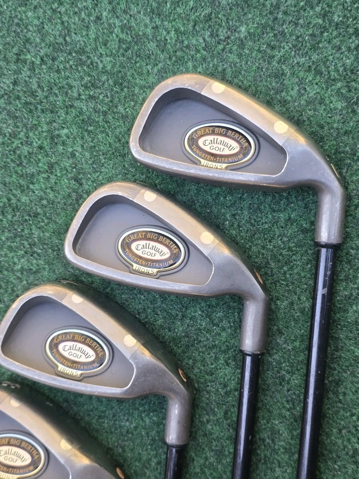 VTG Callaway Great Big Bertha Tungsten Titanium Iron 3468PS & L Set LOOK READ !! - Image 4 of 4