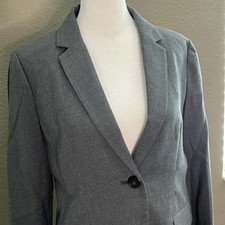 JCrew Two Button Blazer Super 120s Wool Heather Flannel Size 4