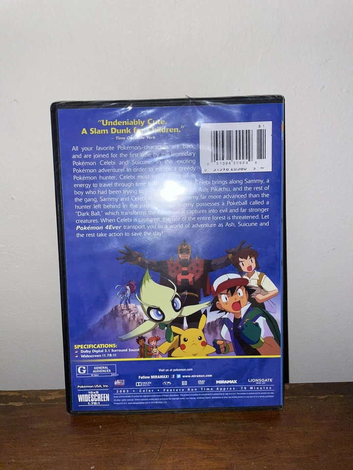 POKEMON 4EVER - Pokemon Forever DVD - Image 2 of 2