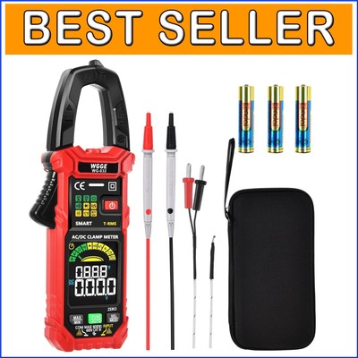 6000 Counts T-RMS Digital Clamp Meter with HD Color Screen & Non-Contact Voltage