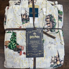 POTTERY BARN TEEN HARRY POTTER HOGWARTS ADULT SIZE S CHRISTMAS FLANNEL PAJAMAS