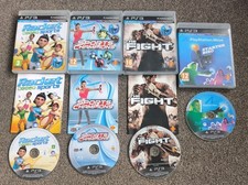Playstation Move Games Bundle, Ps3 Racket Sports, Champions, The Fight , Starter