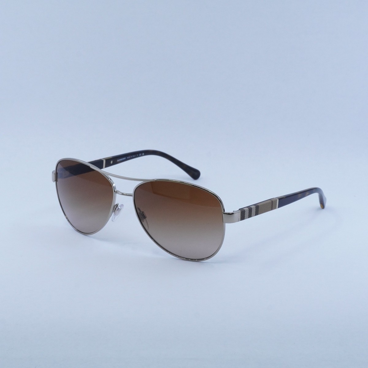 New BURBERRY BE3080 114513 Gold/Brown Gradient 59-14-135 