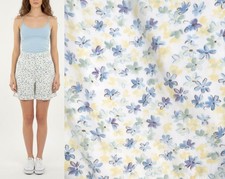 Vintage 90s/Y2k Spring Floral High Waist All Cotton Pleat Front Shorts Size 25 W