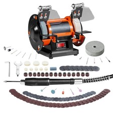Uimoso Jewelry Polisher Buffer Adjustable Speed Bench Grinder Polishing Machine
