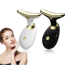 LED Neck Face Massager Skin Care Device Double Chin Facial Beauty Tool USB
