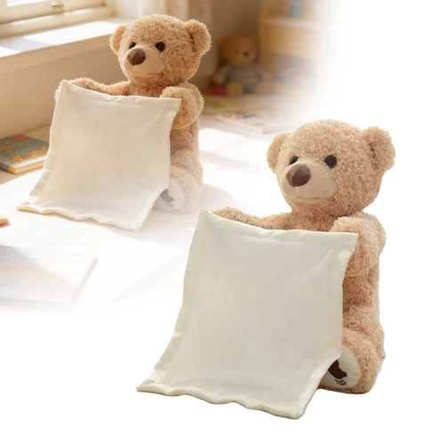 Peek-A-Boo Teddy Bear Plush Toy