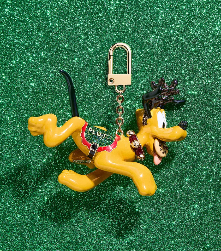 NUEVO BaubleBar Disney PLUTO Vacaciones NAVIDAD RENO Bolso Dije AYUDANTE DE SANTA Foto 3 de 4
