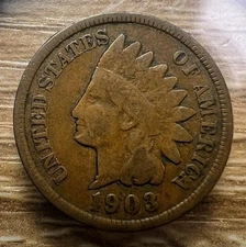 1903 Indian Head Cent - Actual Coin Shown - Free Shipping & Tracking INV#52