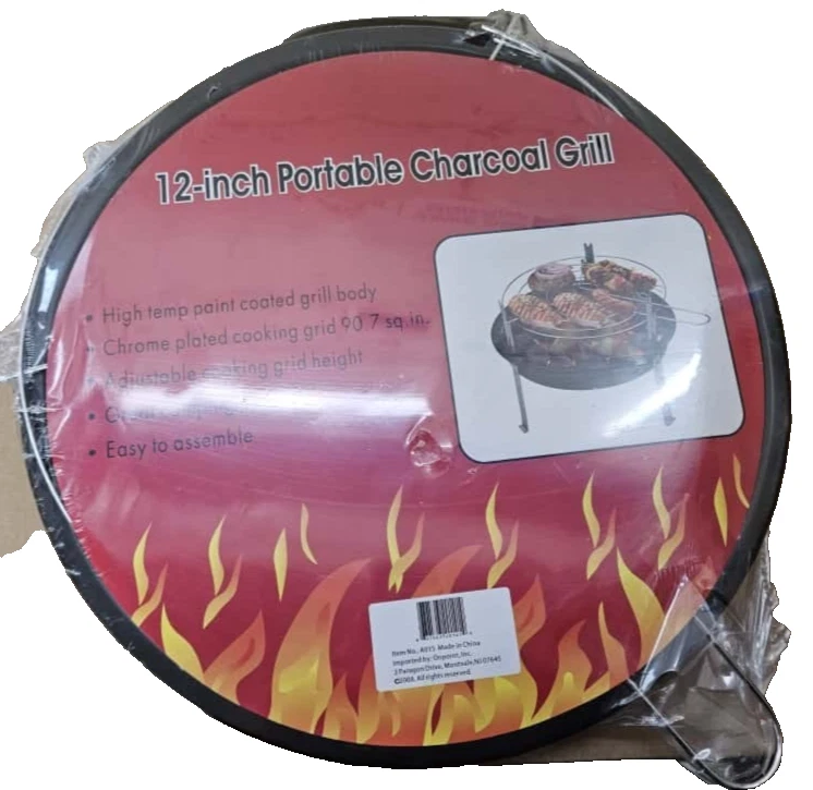 Portable Charcoal Grill 12 Inche - NEW
Opens in a new window or tab