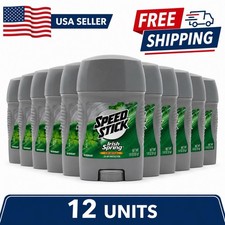 12 Pack Speed Stick Deodorant Irish Spring Original 24 HR Protection 1.8oz