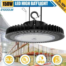 150W UFO LED High Bay Light 5000K Commercial Warehouse Industrial Lamp Dimmable