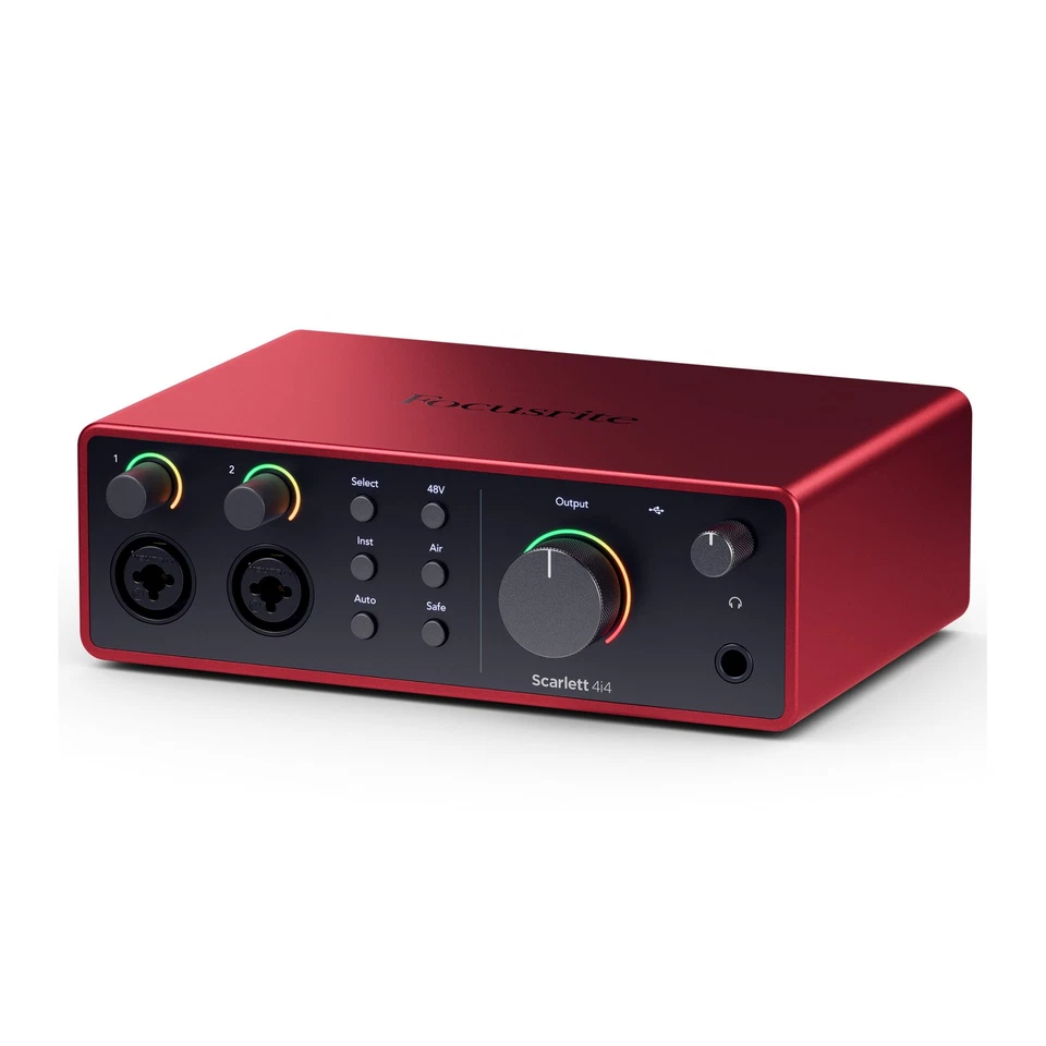 Focusrite Scarlett 4i4 4th Gen USB Audio Interface with Hi-Z Instrument - Image 4 of 4