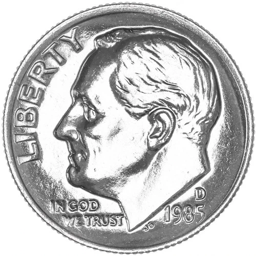 1985 D Roosevelt Dime 10c Coin from Mint Set