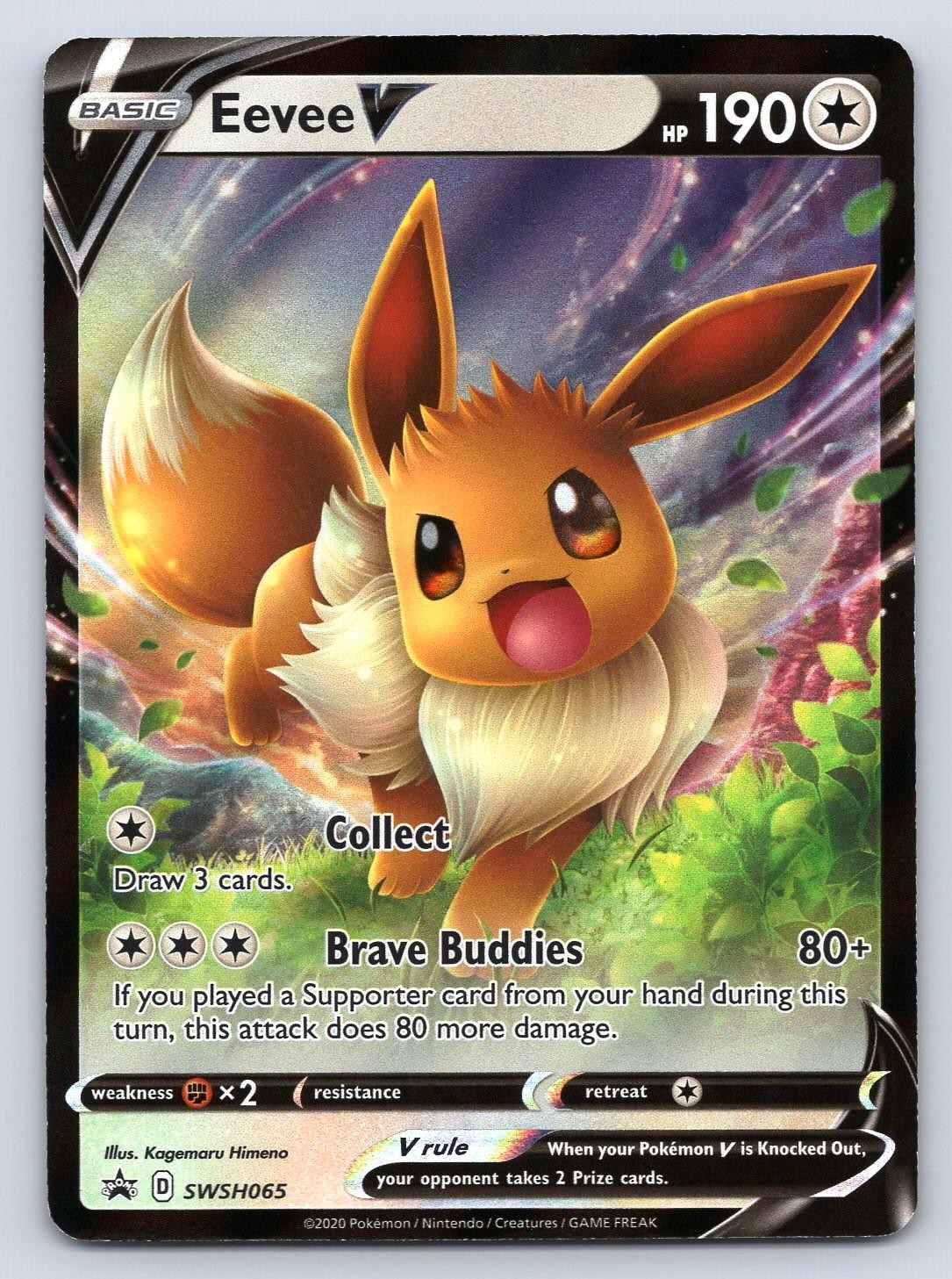 EEVEE V (EEVEE STAMPED) SWSH065 HOLO PROMO BATTLE ACADEMY 2022 POKEMON MP