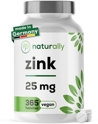 naturally Zink Tabletten | für Haut, Haare & Nägel, gegen Akne