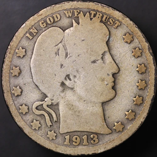 1913 BARBER QUARTER FRESH FROM AN OLD COLLECTION | LOT BB-804