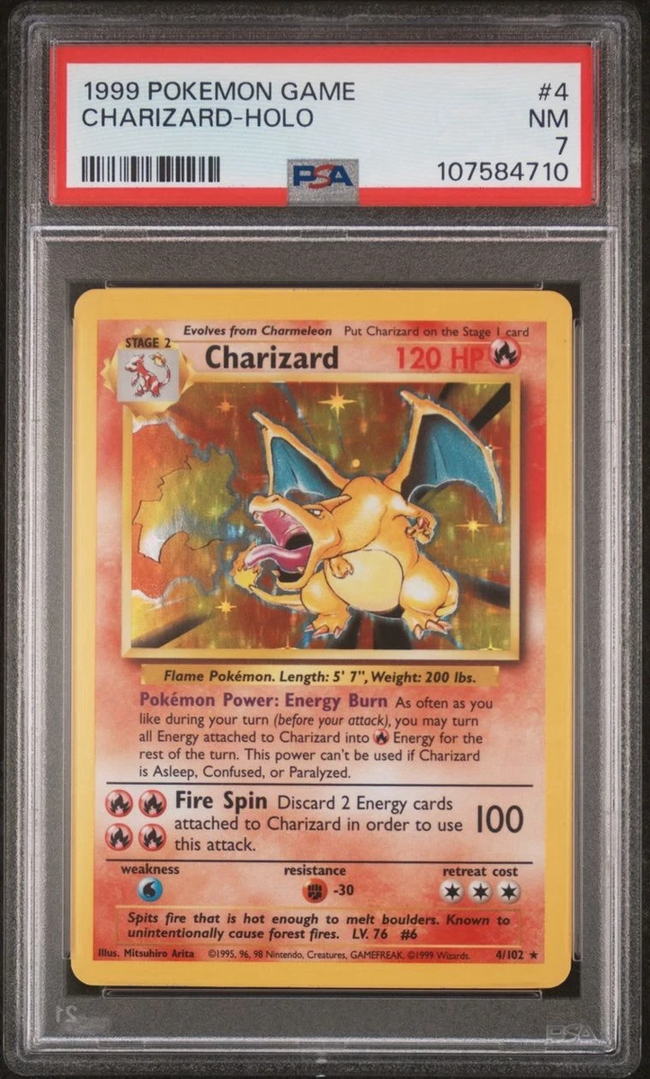 Pokémon TCG Base Set Grade 7 English Collectible Individual Card