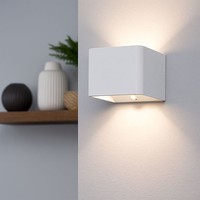 Flurleuchte Bewegungsmelder Wandlampe Up Down Lichtkegel Verstellbar Led Akku