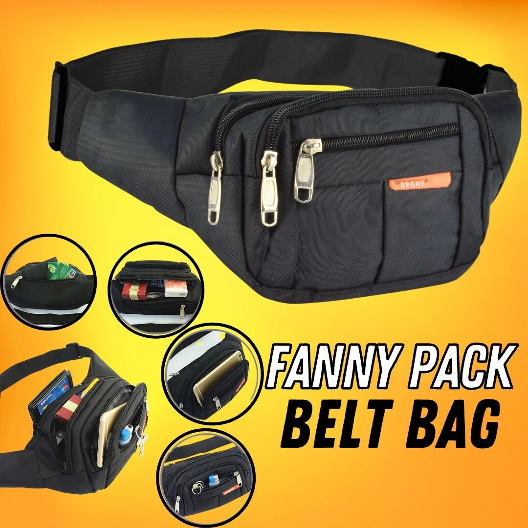 Men Women Fanny Pack Belt waist Bag Cross body Sling Shoulder