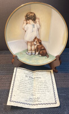 In Disgrace.Bessie Pease Gutmann Plate.The Hamilton Collection.1985,1st Issue.