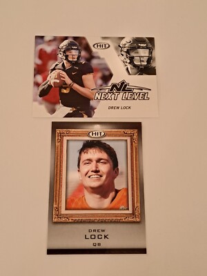 Drew Lock Rookie Cards 2019 Sage Hit Football In Toploaders