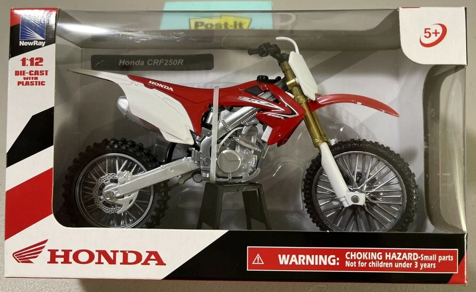 Honda Red CRF250R Dirt Bike Supercross Motocross 1:12 Scale New in Stock - Image 3 of 4