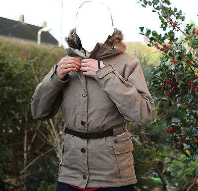 HOLDEN Parka Ski Snowboard Jacket Rare Ladies SMART STUNNING eco hemp  UK