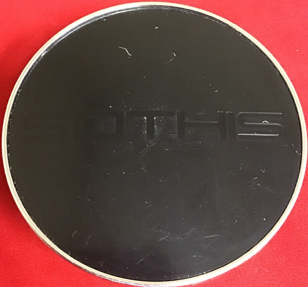 ONE SOTHIS Wheel Rim BLACK and Chrome Hub Hubcap Cover Center Cap 6012K75 6351