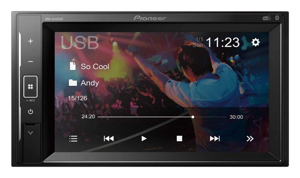 Pioneer DMH-A240DAB Radio Monitor 2DIN Bluetooth Iphone Android 4x50W GAR ITALIA - Immagine 3 di 4