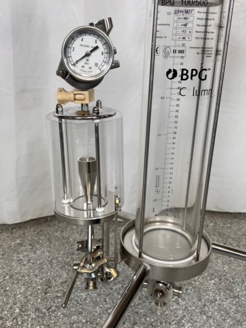 BPG Cytiva GE Chromatography Column 18110301, 100 x 500 mm w/Air Trap ...