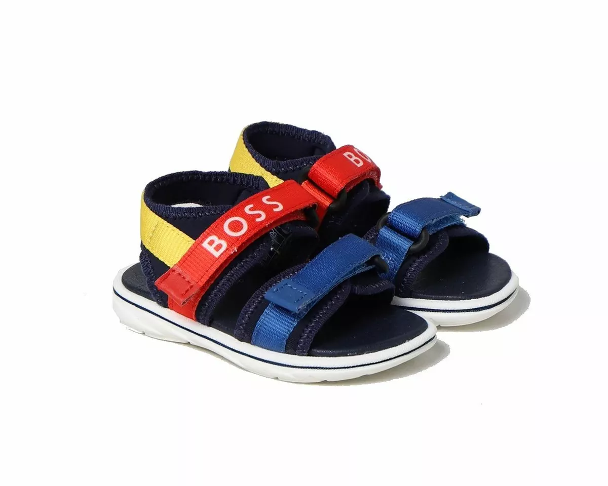 side Rejse tiltale Subjektiv Hugo Boss Baby&#039;s J09174 Z41 Sandals Blue | eBay