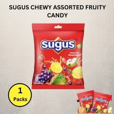 Sugus Wrigley's Sweet Chewy Assorted Fruity Soft Candy Bag - 100g