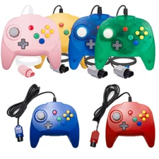 For Nintendo N64 Wired Game Console Upgraded Controller Gamepad Joystick Joypad