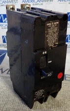 GE TEY240 40 Amp 480Y/277 VAC 2 Pole Type TEY Bolt-On Circuit Breaker - TESTED