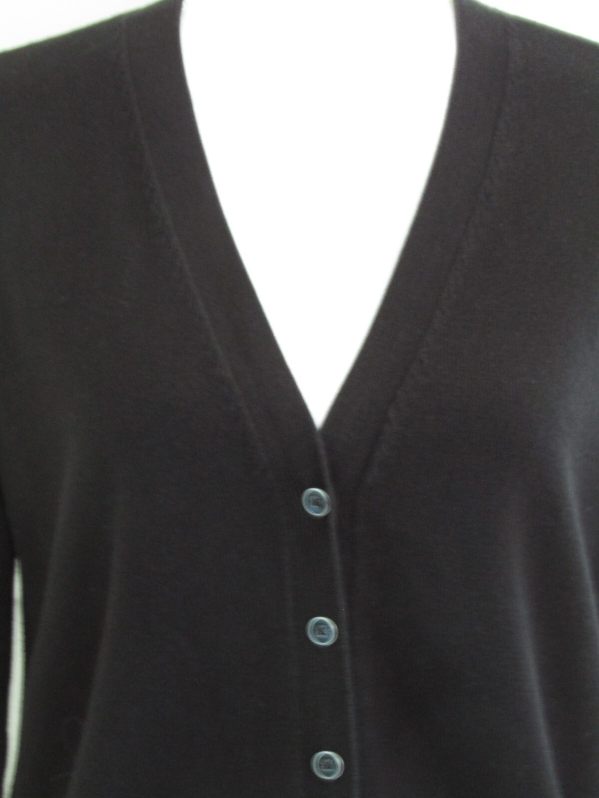 Talbots Black Classic Style Buttoned Cardigan Swe… - image 2