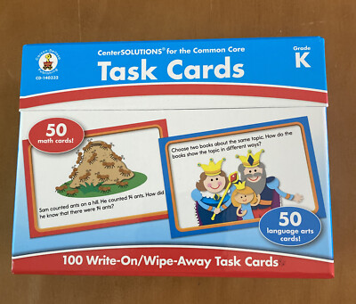Task Cards Learning Cards, Grade K by Carson-Dellosa Publishing Staff - 2013