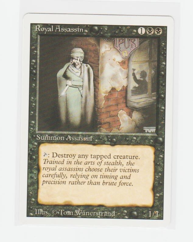 Magic the Gathering ~ MTG ~ 1x Royal Assassin ~  HP ~ REVISED