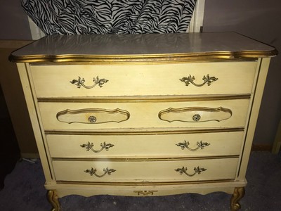 French Provincial Vintage Girls Bedroom Furniture Dresser By