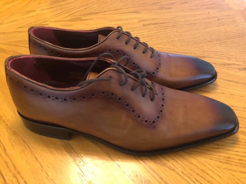 Deckard Oxfords, Brown Leather Handcrafted Turkey Size 40 - Picture 5 of 8