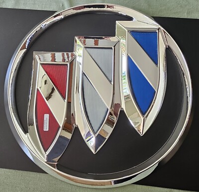 Buick Full Color Tri-Shield Logo Sign Dealership Showroom  - 22 Inches - NIB NEW
