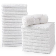 Microfiber Washcloths Towel Pack of 24,12"X12" Highly Absorbent and Soft Face To