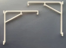 Valance Clip 3-1/2" Vertical Blinds hidden behind under mount bracket 2pcs home