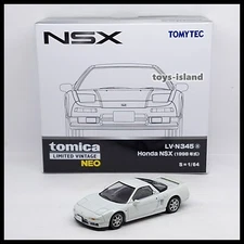Tomica Limited Vintage NEO LV-N345a Honda NSX 98' 1/64 TOMYTEC TOMY 2025 White