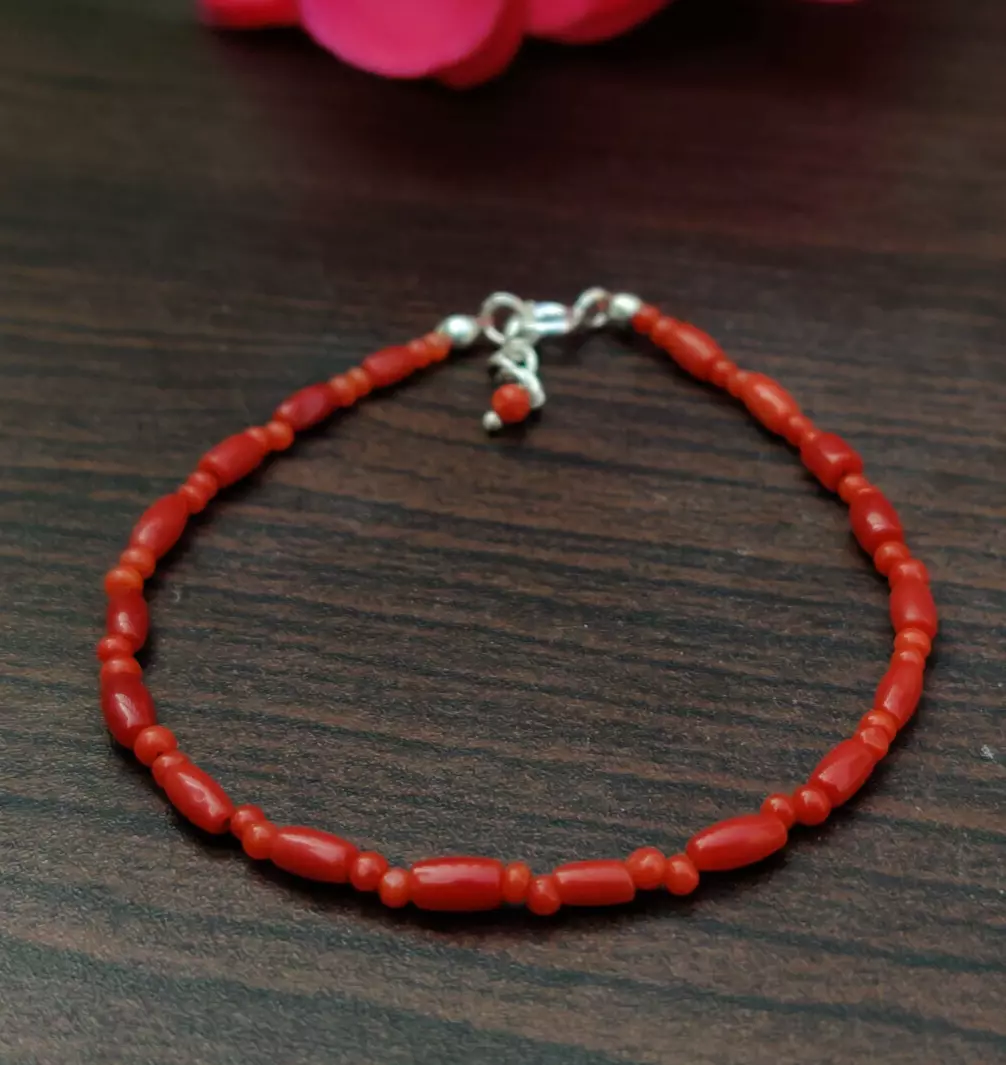 Red shop silver bracelet